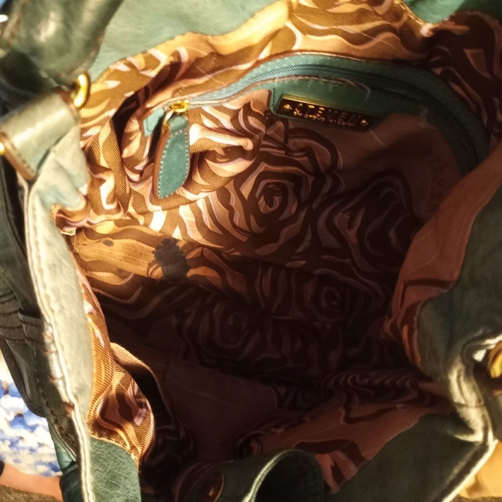 Steven Steve Madden Vintage Green Leather Hobo Handbag..SOLD SOLD SOLD - Picture 10 of 10